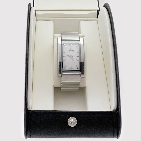 MOVADO Sapphire Crystal Swiss Watch Stainless Steel Bracelet - Picture 1 of 12